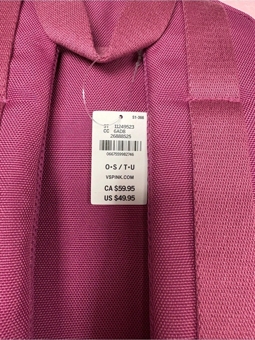 Victoria's Secret Plum Pink Backpack with Mesh Pockets - Picture 9 of 9